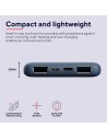 POWERBANK TRUST PRIMO SLIM 10000MAH X2 USB-A + USB-C + MICRO-USB ECO BLUE