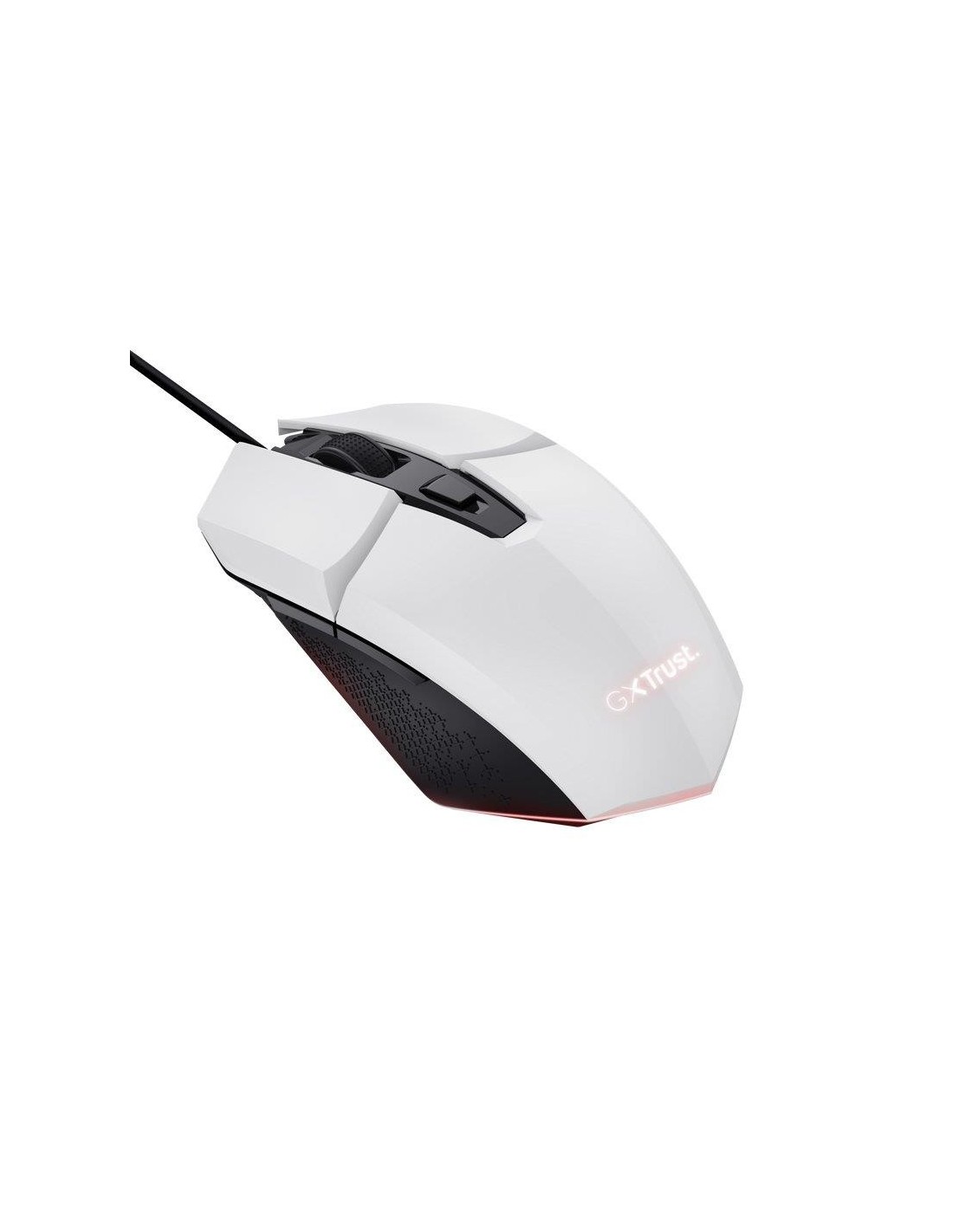 RATON TRUST GAMING GXT 109W FELOX RGB USB 6400DPI 6 BOTONES WHITE