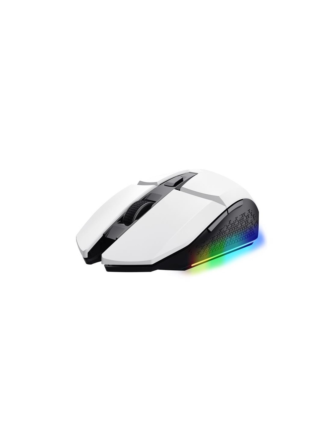 RATON TRUST GAMING GXT 110 FELOX RGB WIRELESS 4800DPI 6 BOTONES WHITE