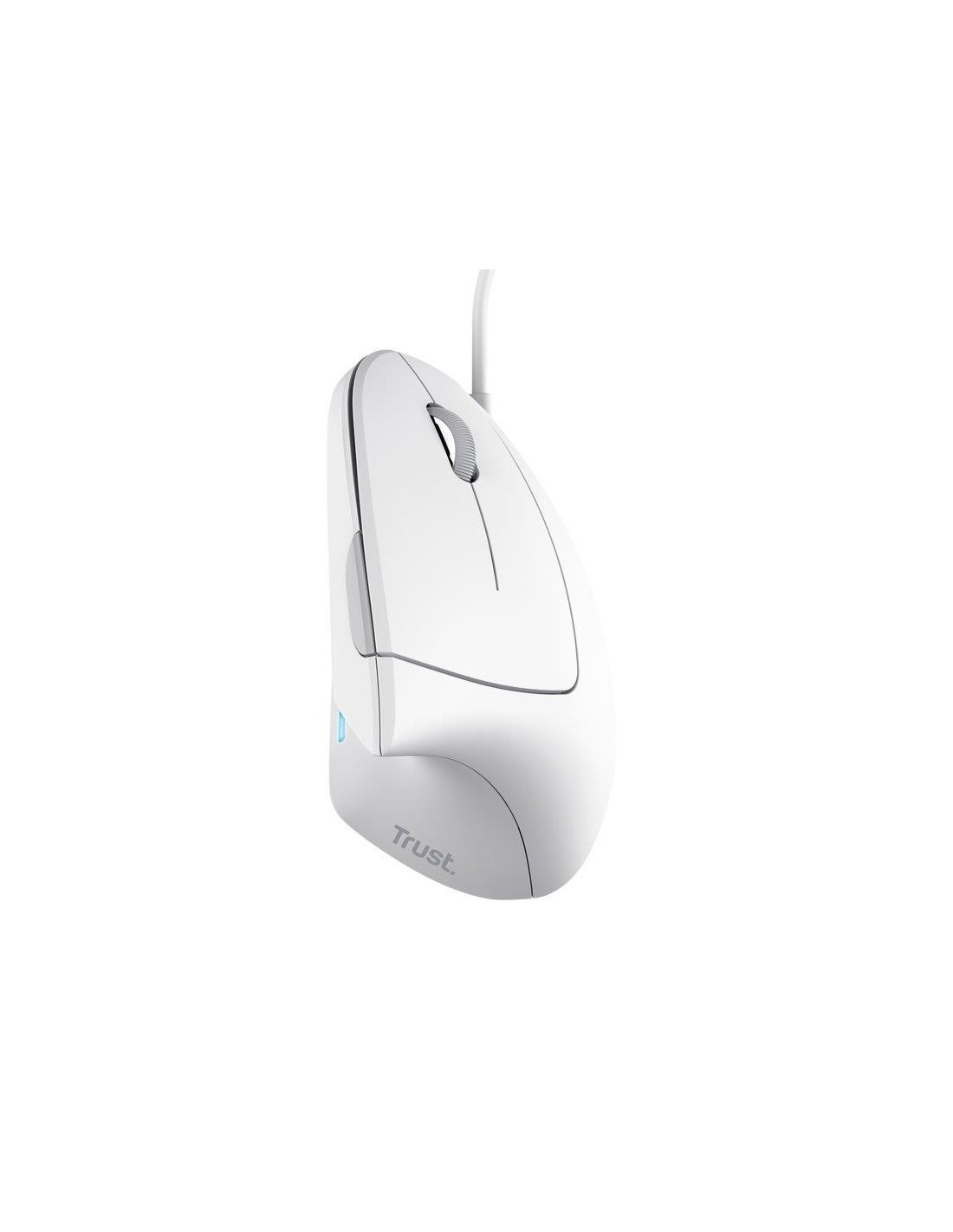 RATON TRUST VERTO USB ERGONOMIC WHITE