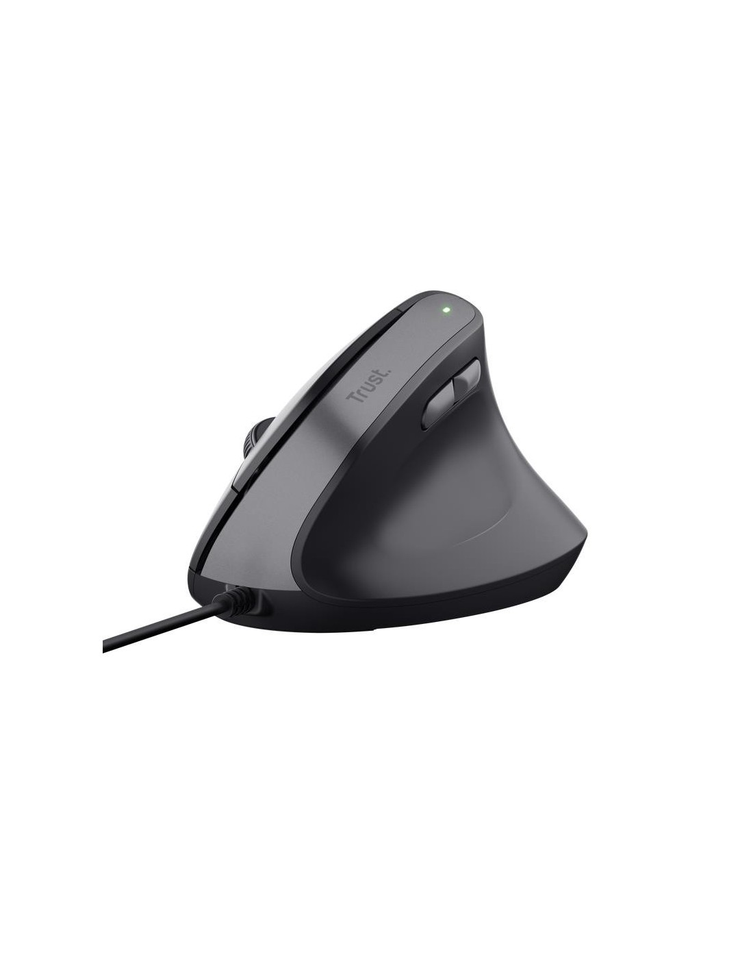 RATON TRUST BAYO II ERGONOMICO 2400 DPI USB BLACK