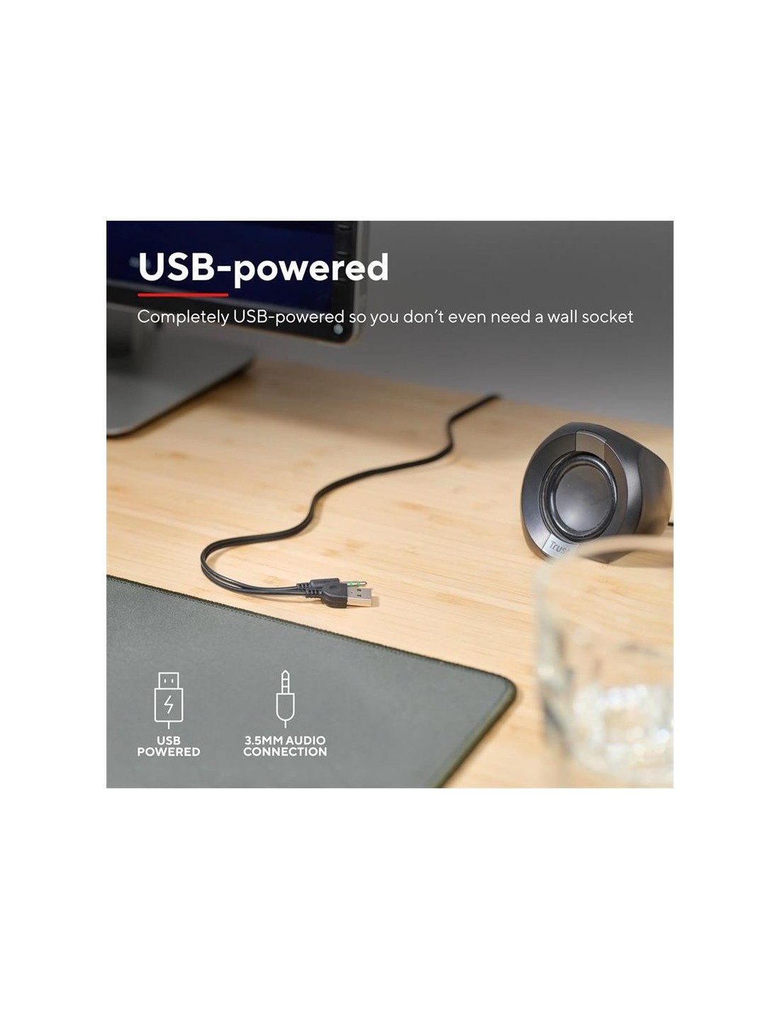 ALTAVOCES TRUST POLO USB 2.0 BLACK