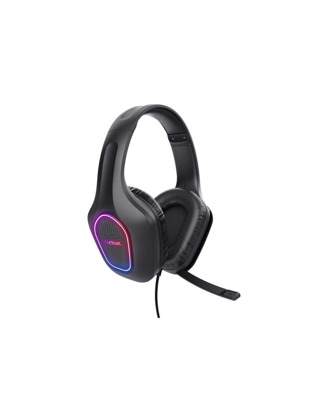 AURICULARES + MICROFONO TRUST GAMING GXT 416 ZIROX HEADSET RGB BLACK