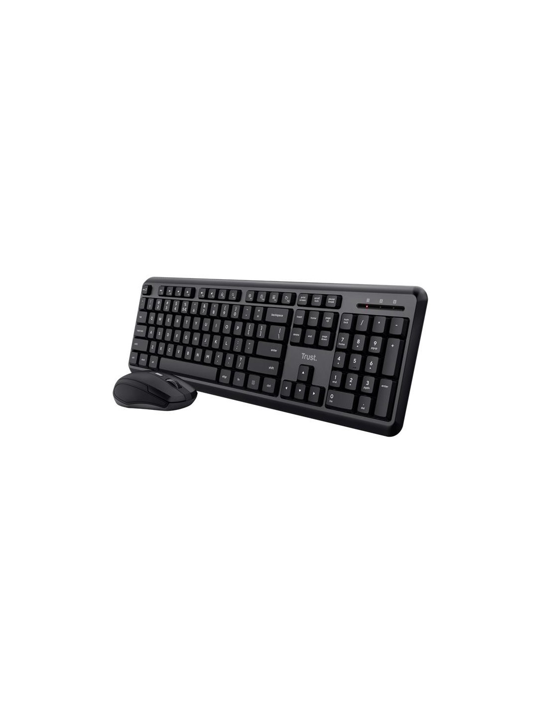 TECLADO + RATON TRUST TKM-360 WIRELESS SILENT BLACK