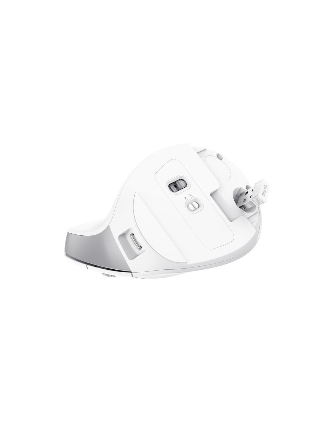 RATON TRUST BAYO II ERGONOMICO ECO 2400 DPI WIRELESS RECARGABLE WHITE