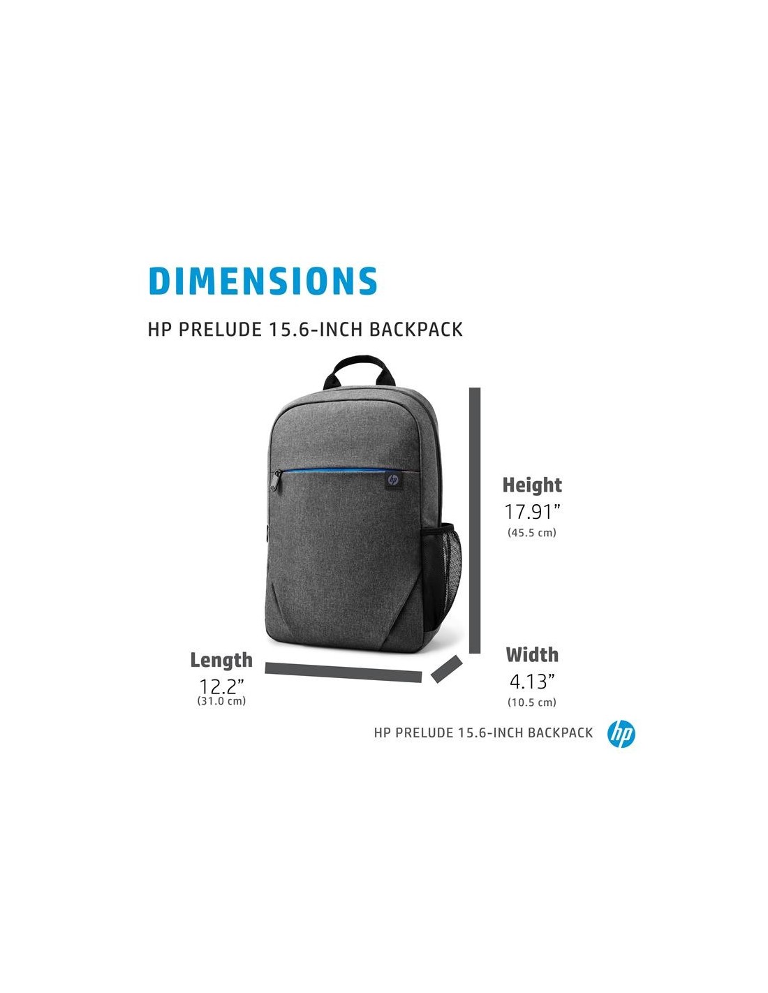 MOCHILA HP PRELUDE BACKPACK 15.6 GREY