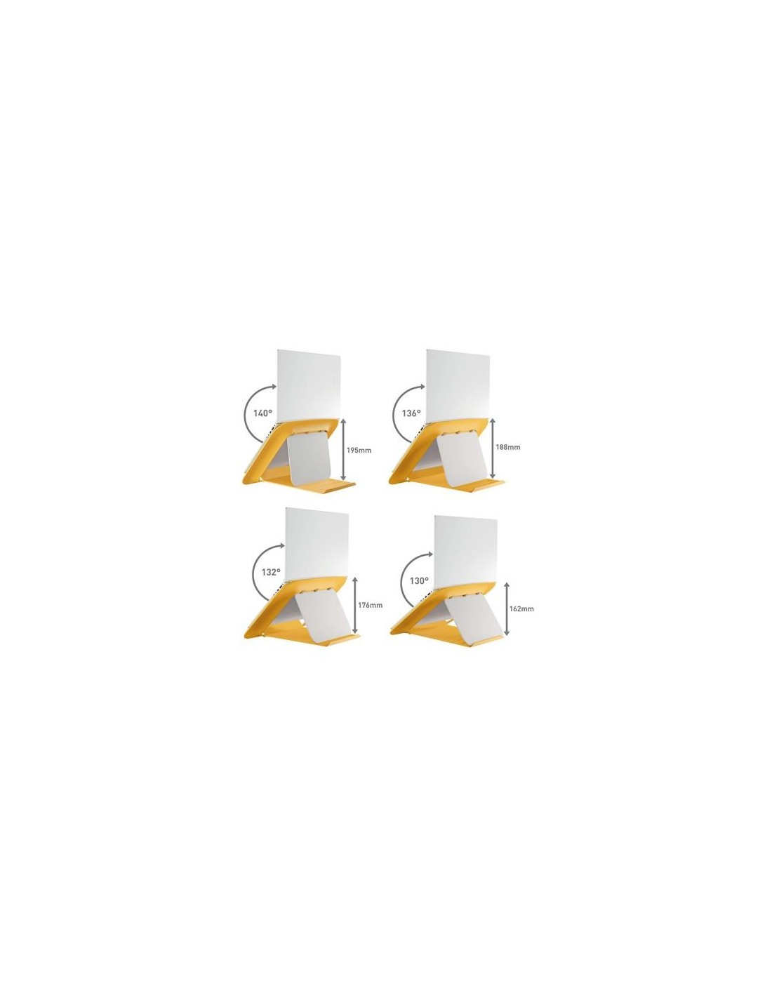 SOPORTE LEITZ SOBREMESA PARA NOTEBOOK ERGONOMICO 13-17 YELLOW