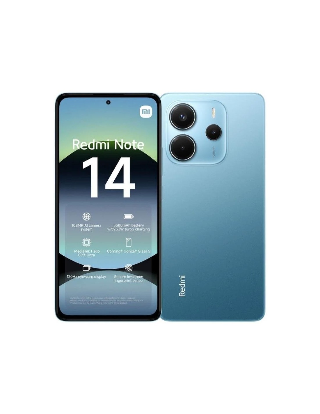 SMARTPHONE XIAOMI REDMI NOTE 14 6.67 6GB/128GB/108MP/NFC/4G BLUE