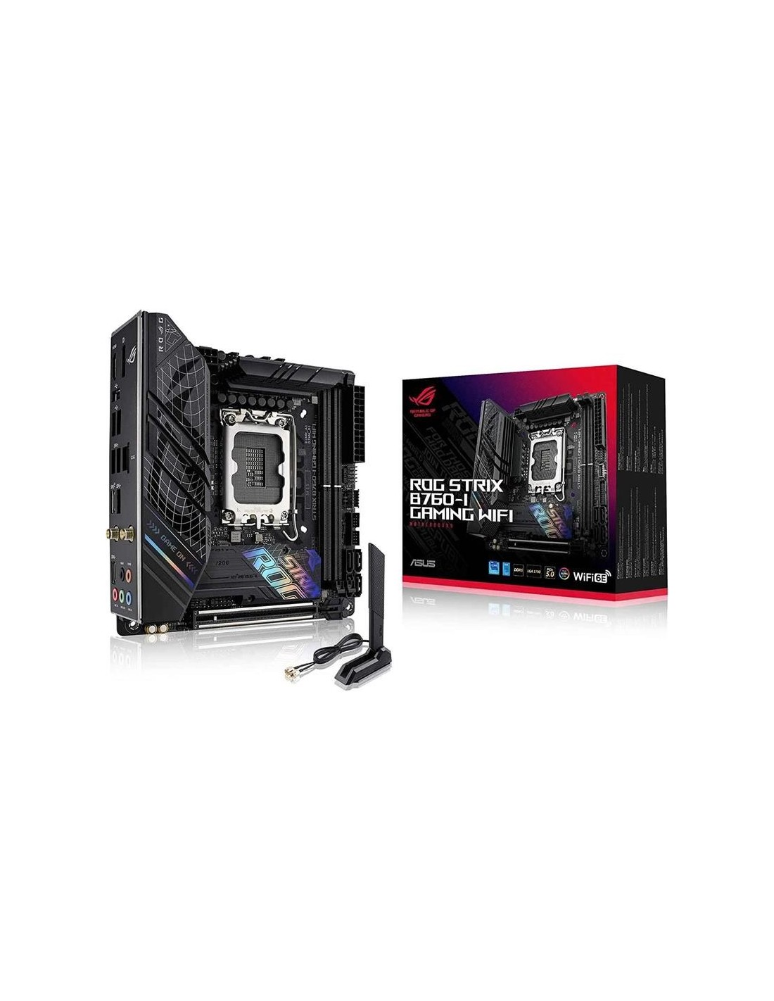 PLACA BASE ASUS ROG STRIX B760-I WIFI MINI ITX 2XDDR5 HDMI + DP
