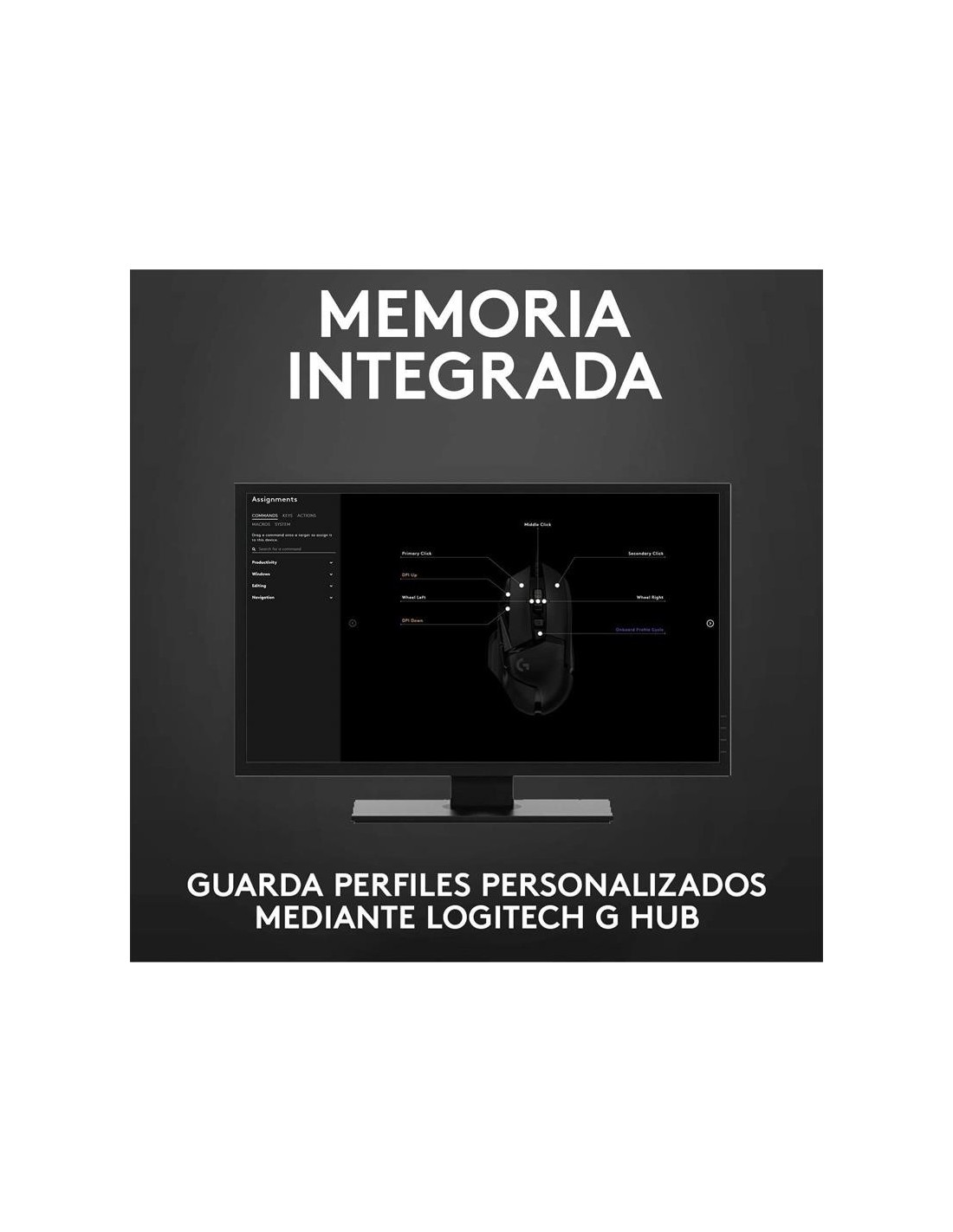 RATON LOGITECH G502 HERO OPTICO USB GAMING BLACK