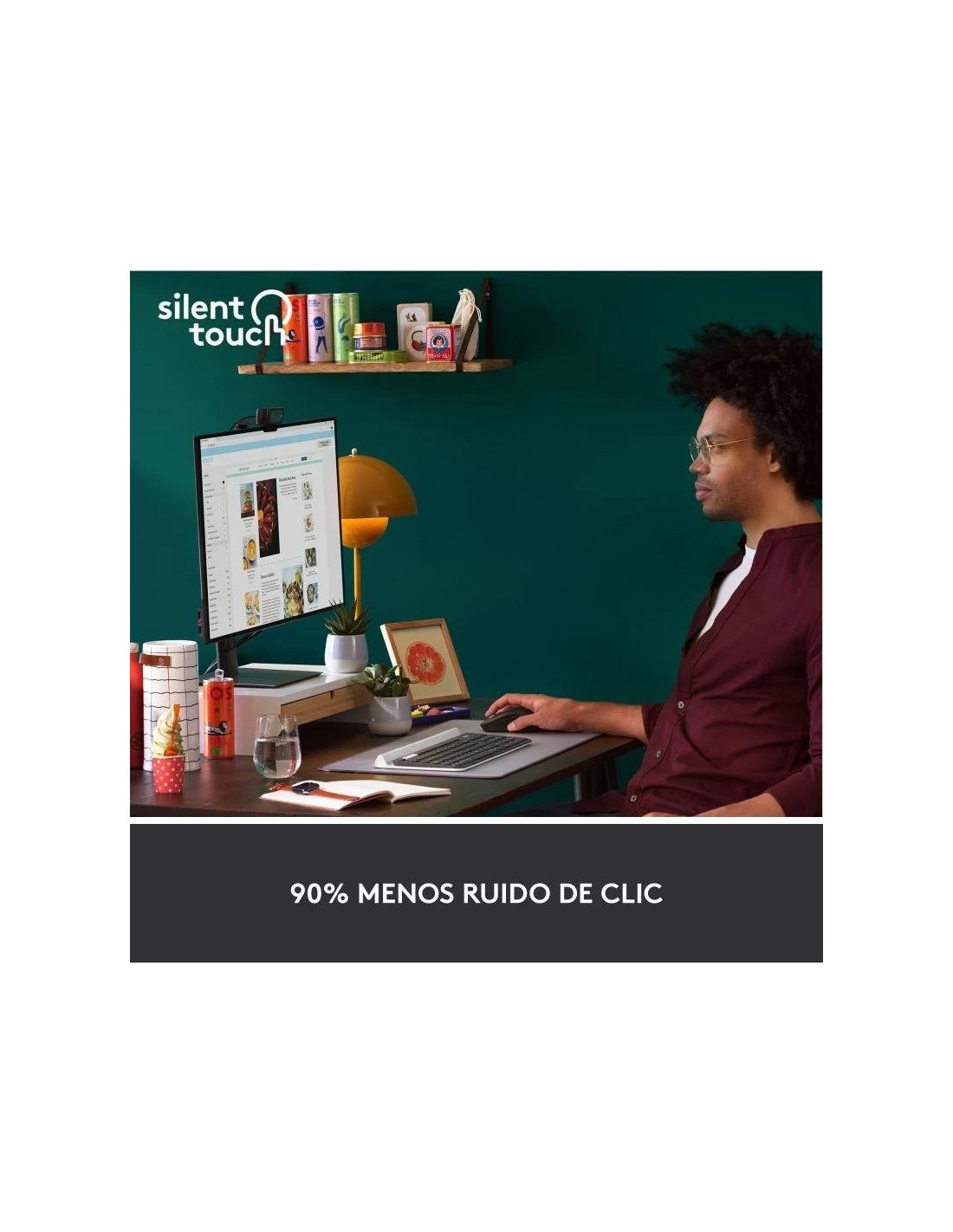 RATON LOGITECH SIGNATURE M650 M WIRELESS BLACK