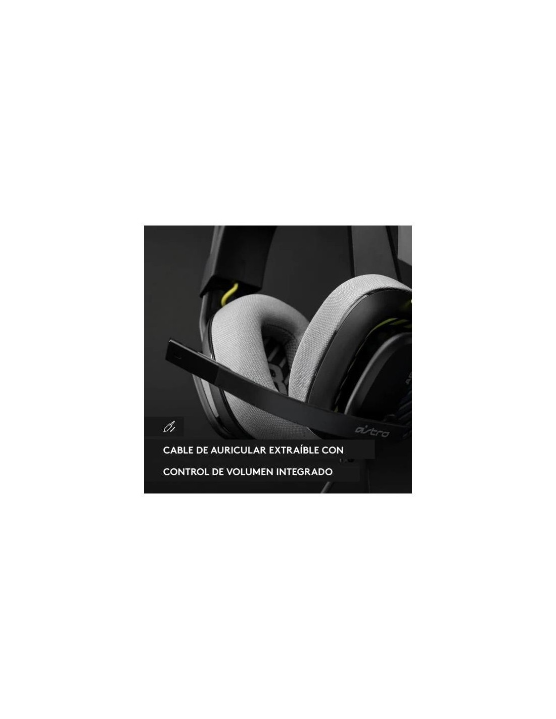 AURICULARES + MICROFONO LOGITECH GAMING A10 ASTRO JACK 3.5MM BLACK