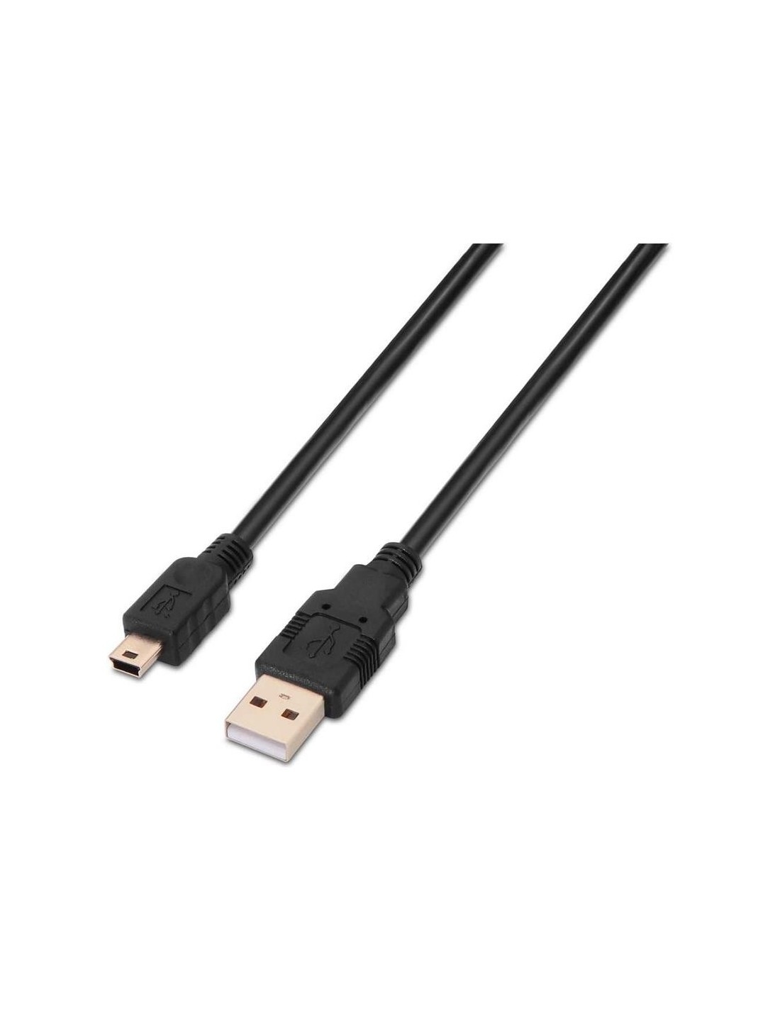 CABLE USB AM/MINI B/M 1.8M AISENS BLACK