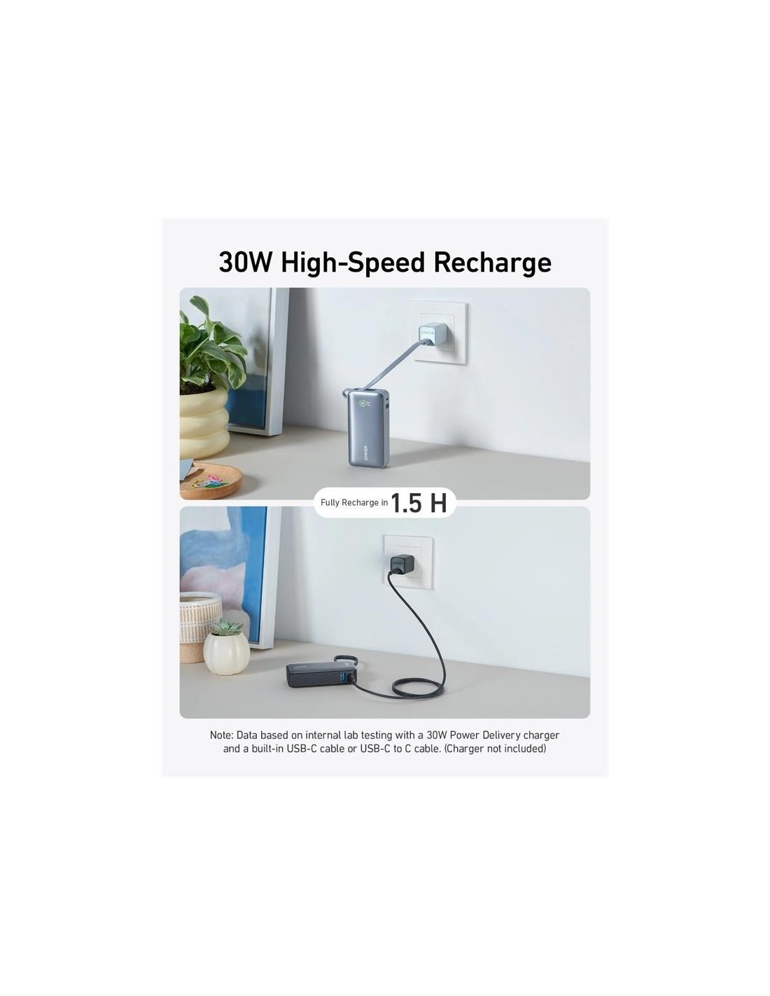 POWERBANK ANKER 545 NANO 10000MAH 30W USB-C BLACK