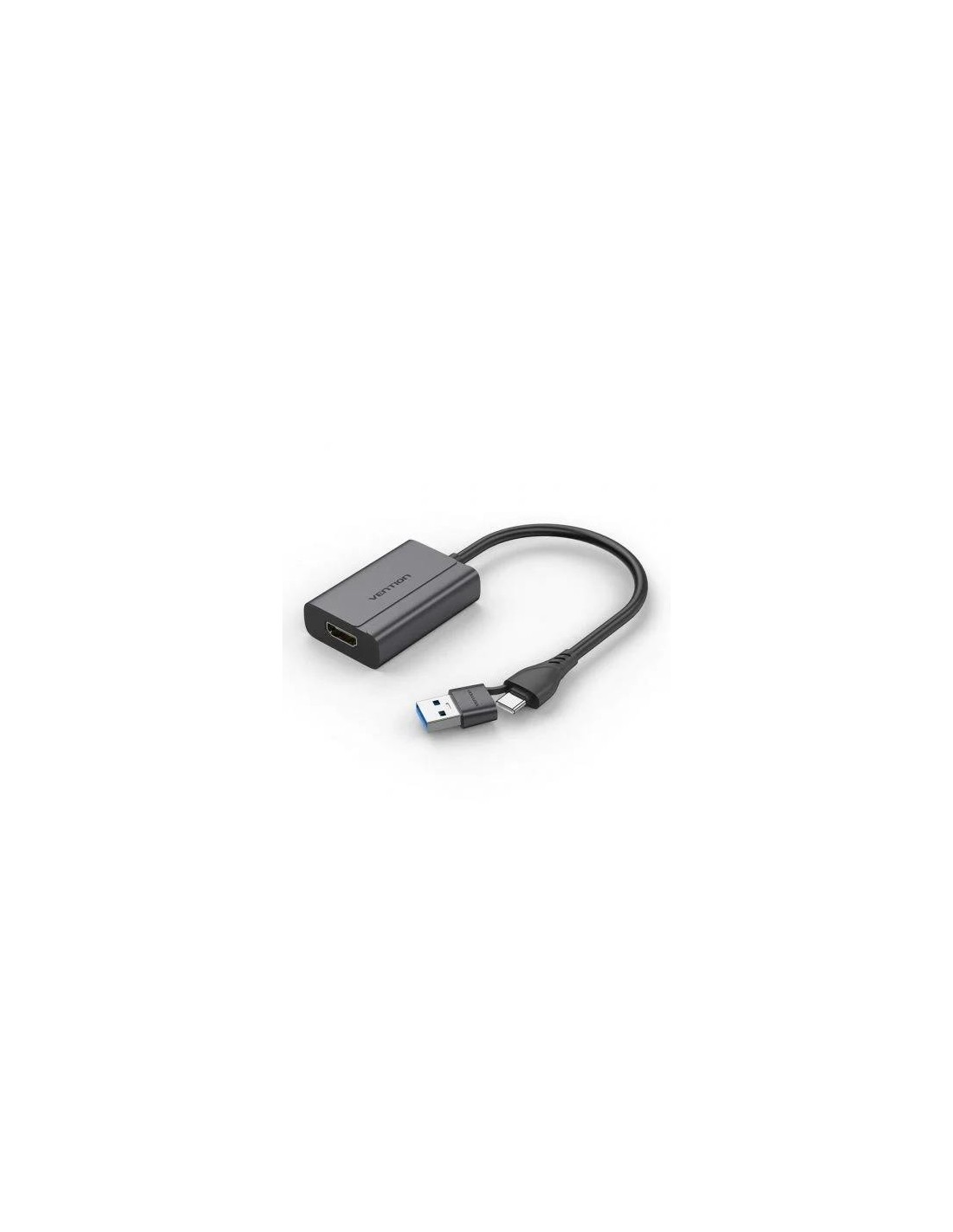 CONVERSOR VENTION USB-C/M USB-A/M A HDMI/H 0.15M BLACK