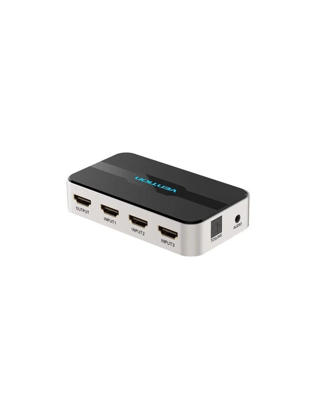 DUPLICADOR VENTION 3XHDMI HEMBRA - HDMI MACHO X1 AUDIO SILVER/BLACK