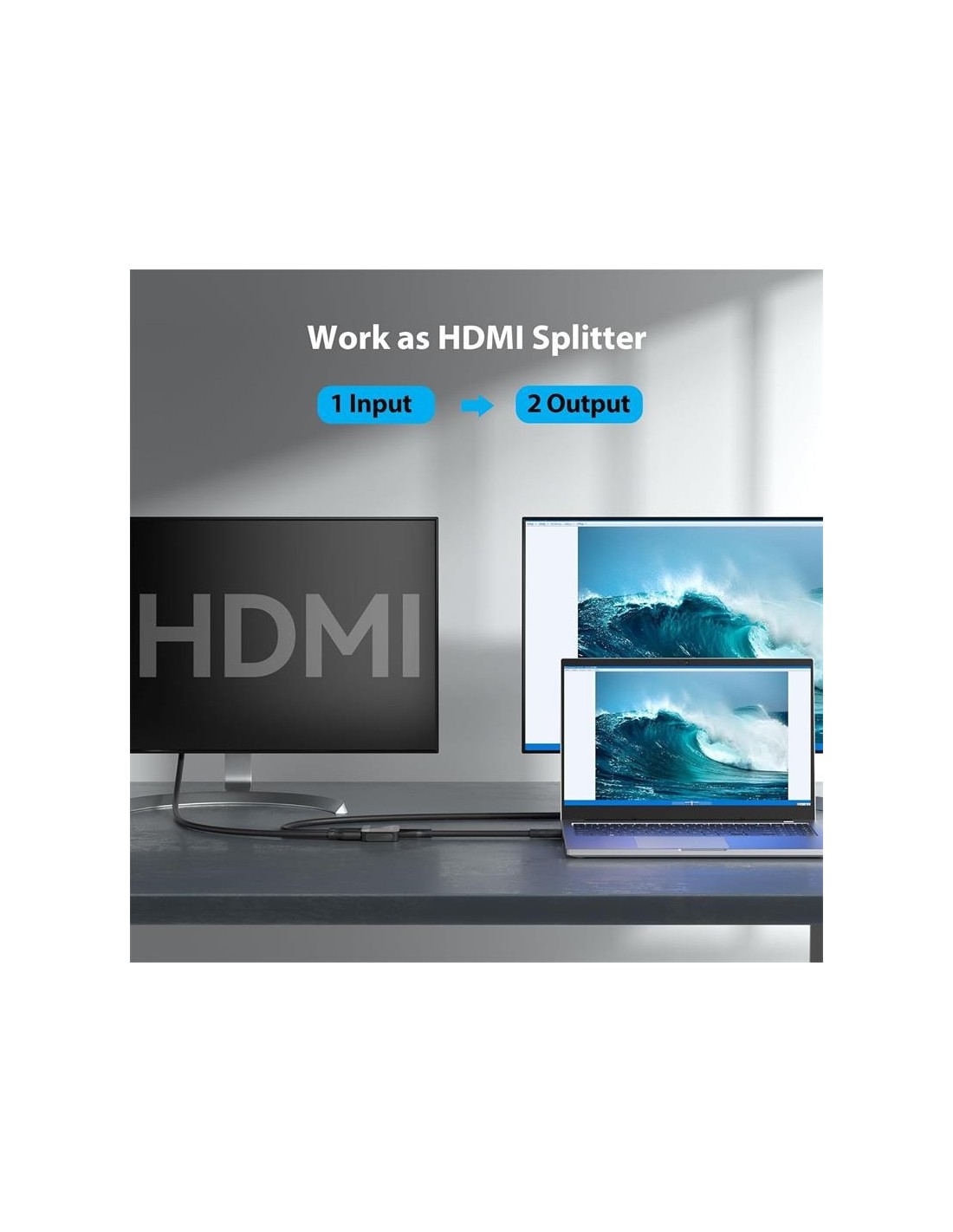 SWITCH/SPLITTER VENTION HDMI/H - X2 HDMI/H BIDIRECCIONAL