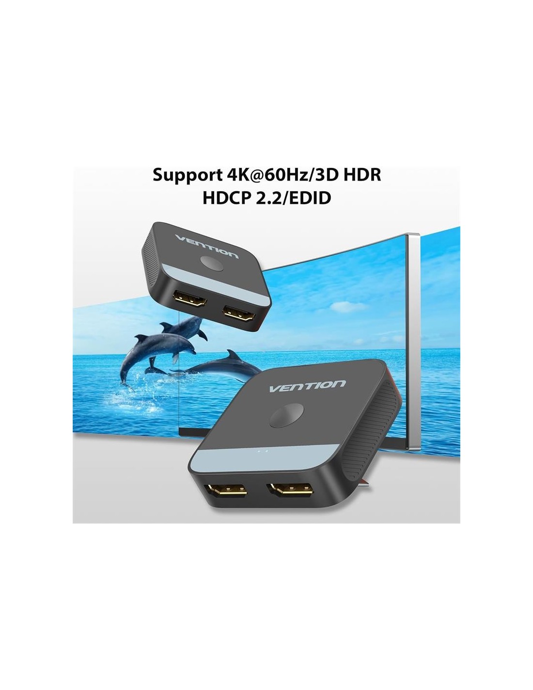 SWITCH/SPLITTER VENTION HDMI/H - X2 HDMI/H BIDIRECCIONAL