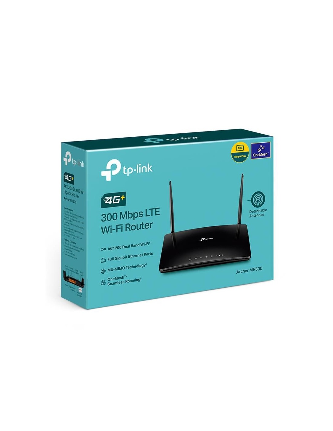 WIRELESS ROUTER TP-LINK ARCHER MR500 DUAL BAND AC1200 4G LTE