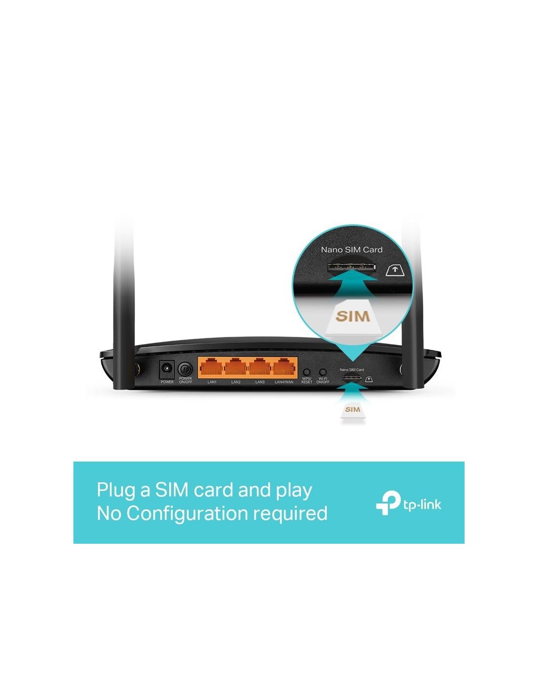 WIRELESS ROUTER TP-LINK ARCHER MR500 DUAL BAND AC1200 4G LTE