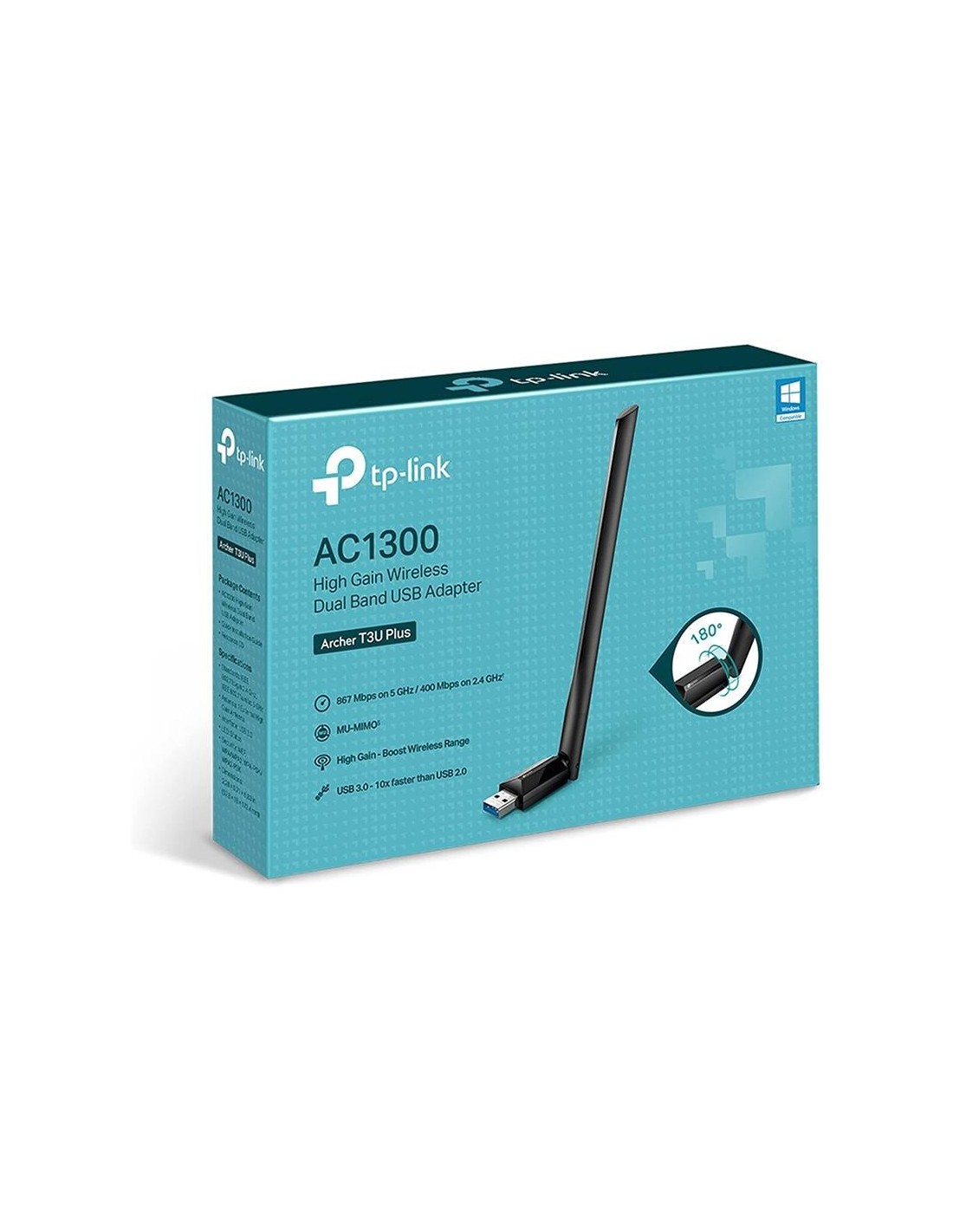 WIRELESS ADAPTADOR USB 3.0 TP-LINK ARCHER T3U PLUS AC1300