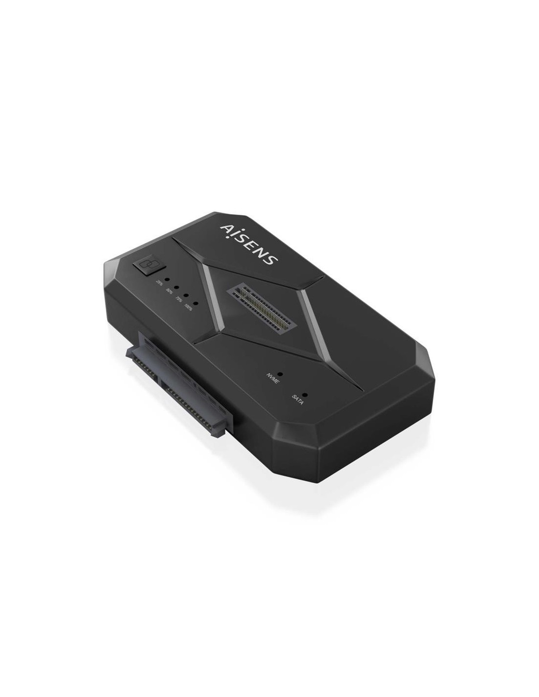 DOCK STATION CLONE AISENS 3.5/2.5 SATA M2 NVME USB 3.0 BLACK