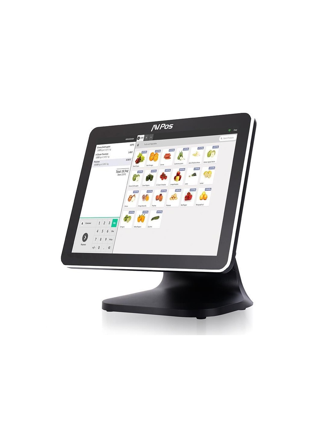 TPV AVPOS K5000 15 ALUMINIO TACTIL I7 10TH/8G/128G/WIFI/MULTIMEDIA/W11P 3Y