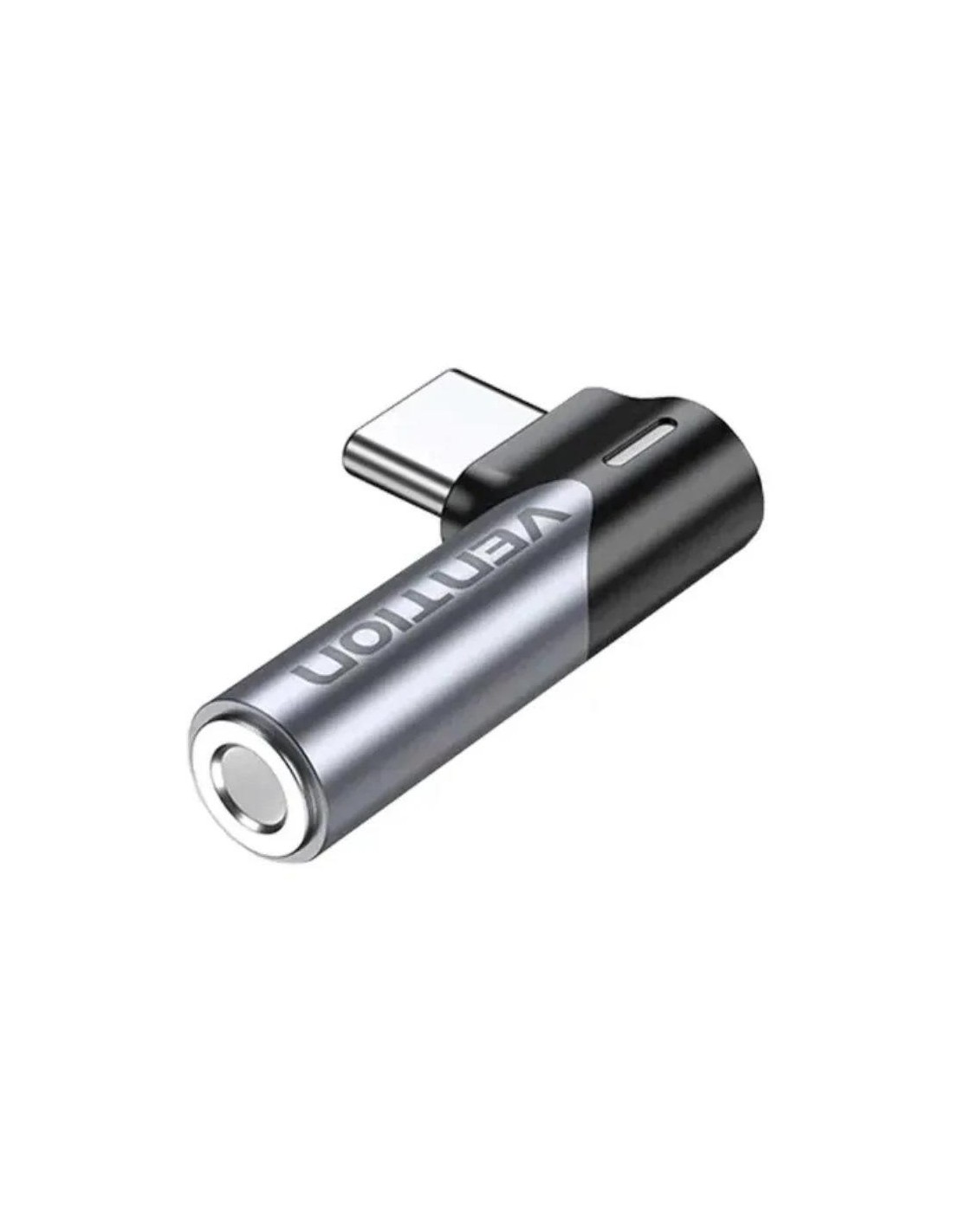 ADAPTADOR AUDIO VENTION USB-C/M - JACK 3.5MM/H ALUMINIO GREY/BLACK