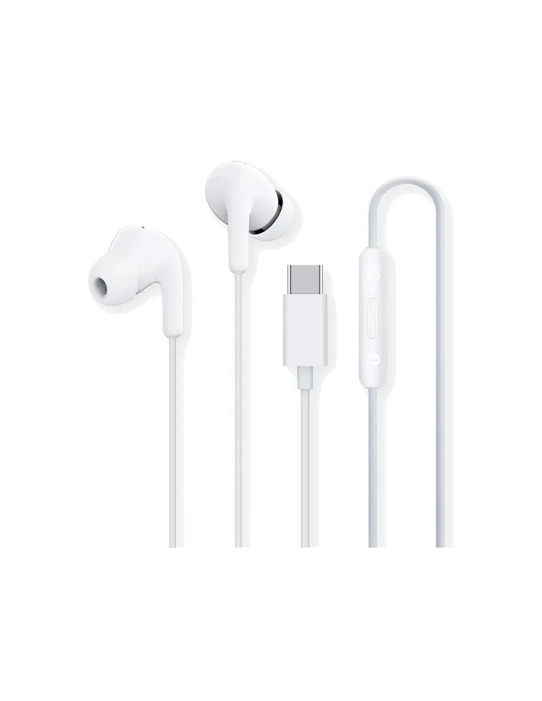 AURICULARES + MICROFONO XIAOMI MI DUAL DRIVER EARPHONES USB-C WHITE