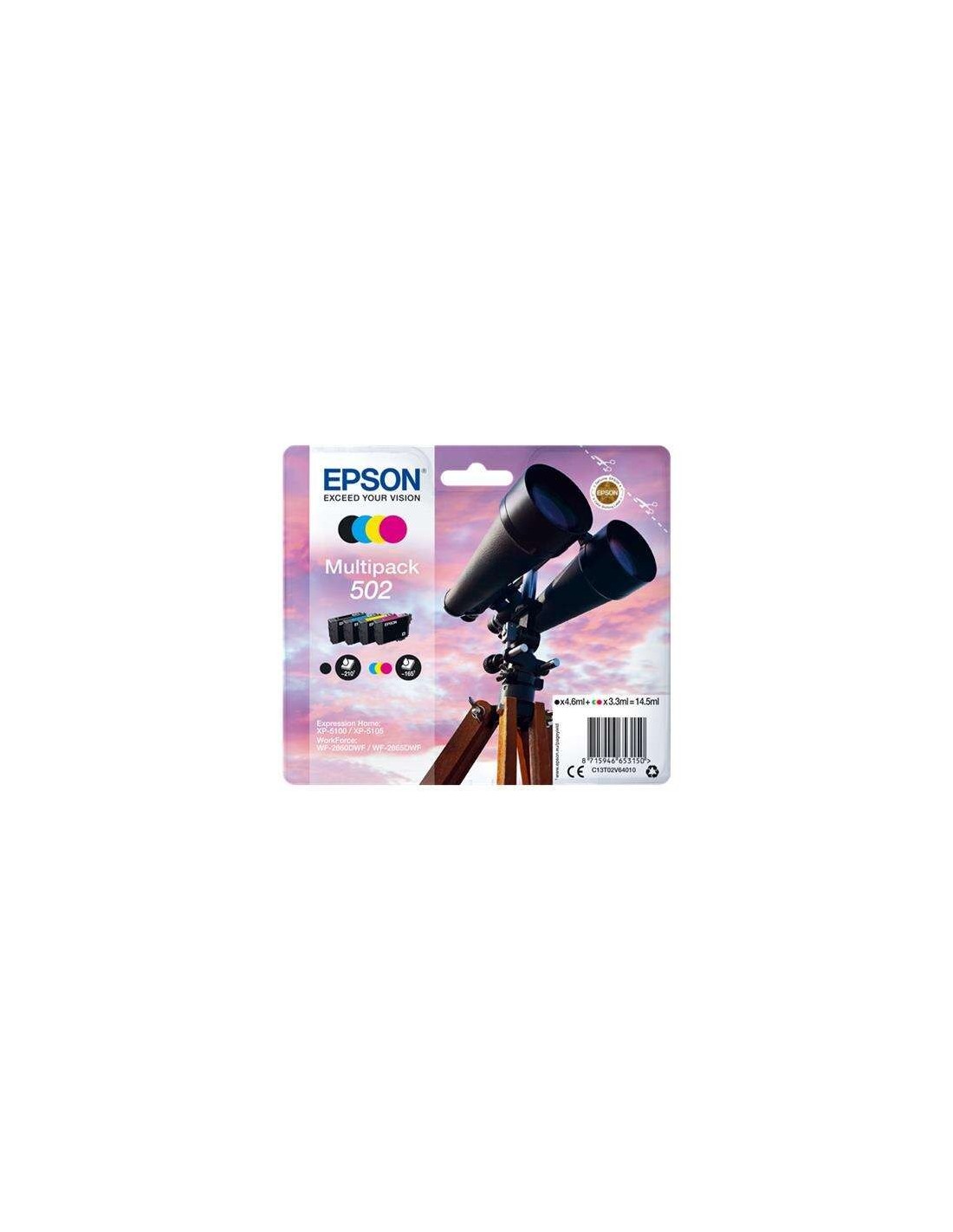 TINTA EPSON C13T02V64010 T02V6 MULTIPACK 502