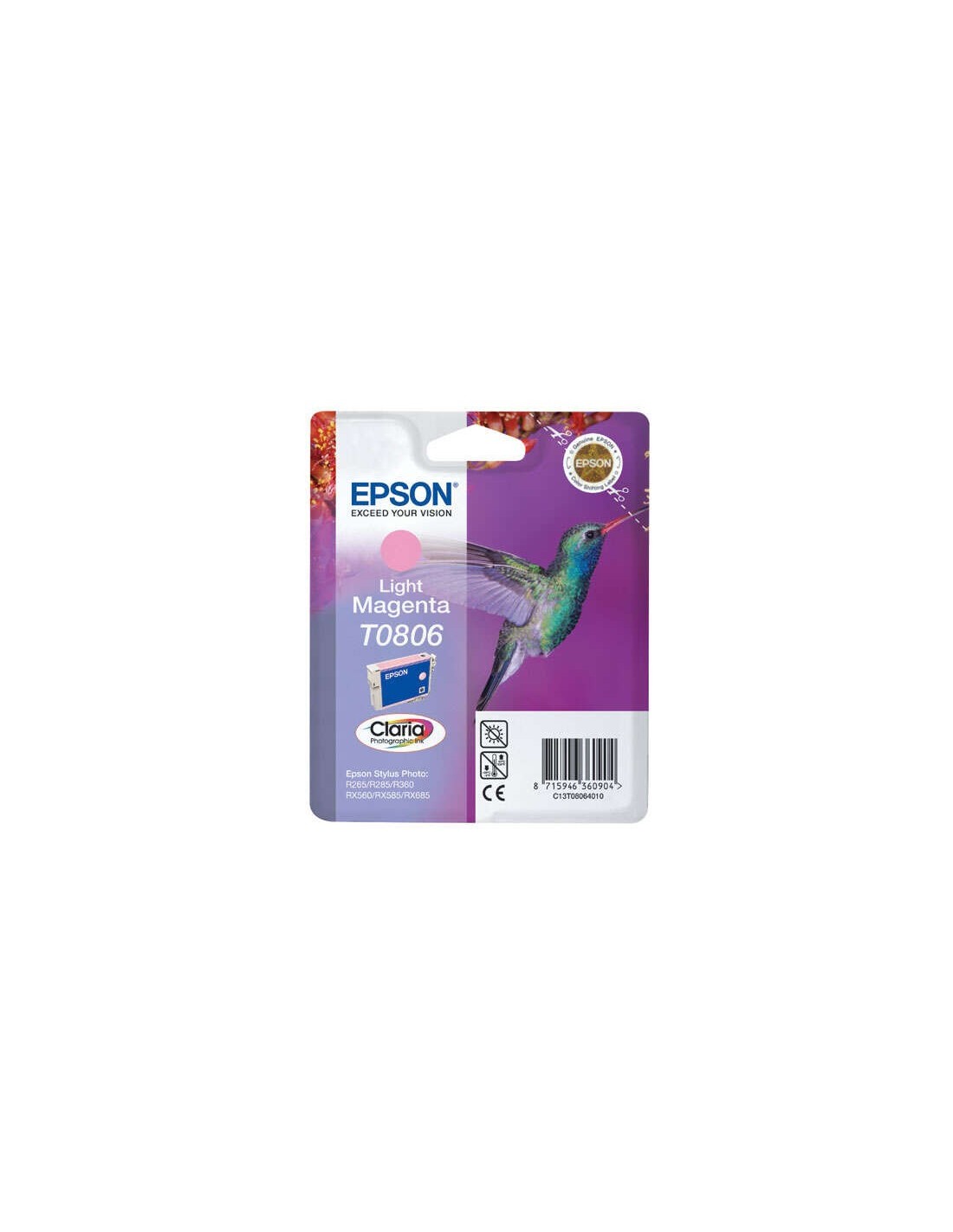 TINTA EPSON C13T08064011 LIGHT MAGENTA T0806
