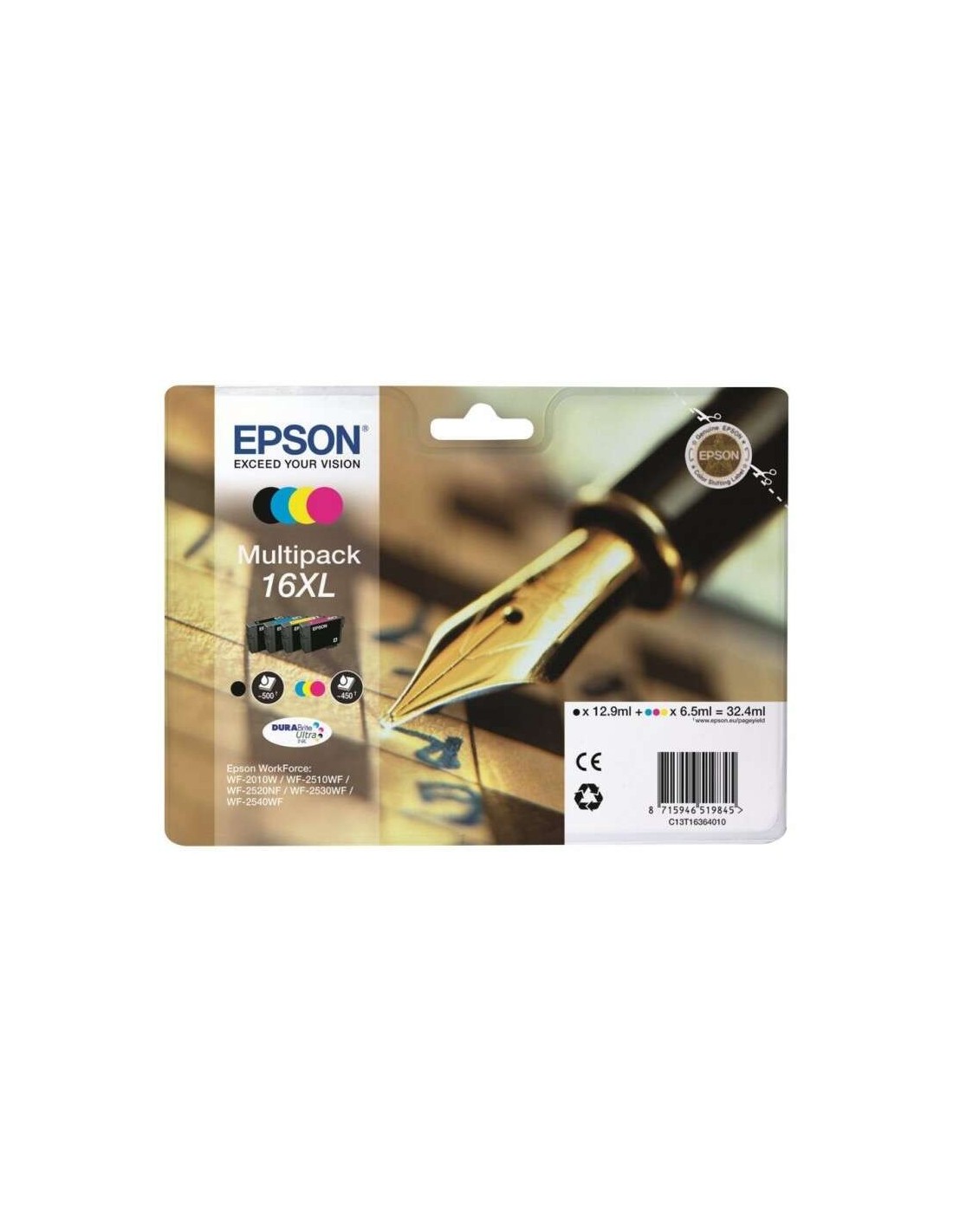 TINTA EPSON C13T16364012 T1636 MULTIPACK 16XL
