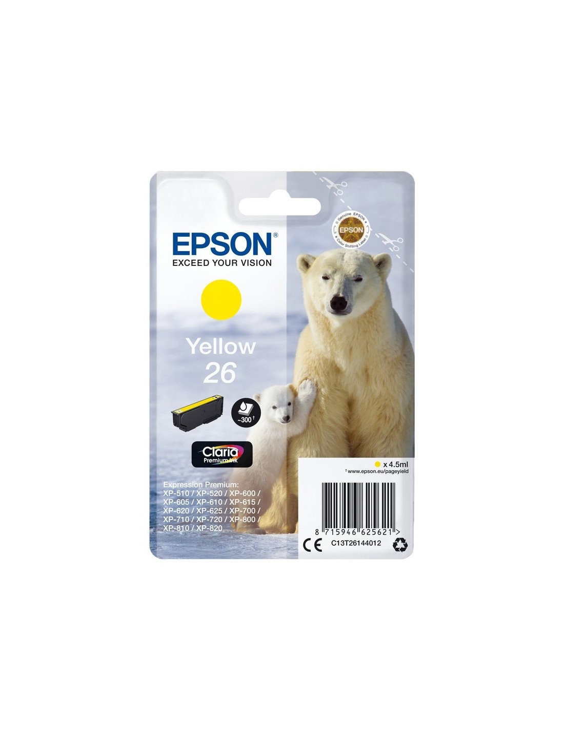 TINTA EPSON C13T26144022 YELLOW T2614