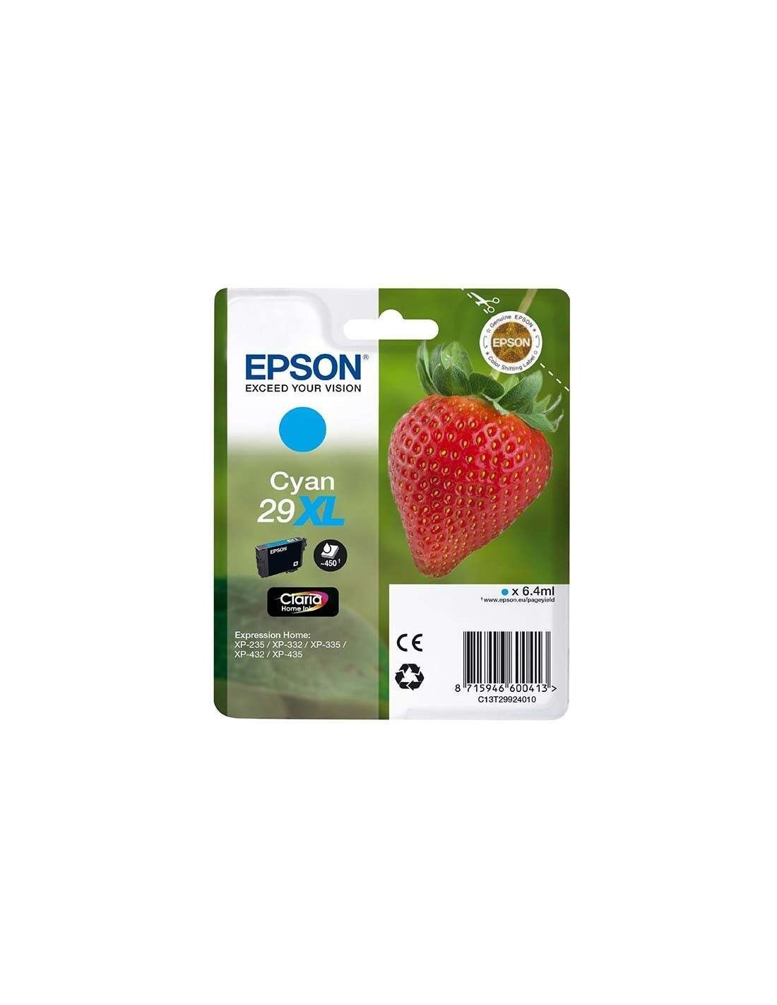 TINTA EPSON C13T29924012 CYAN XL 29XL