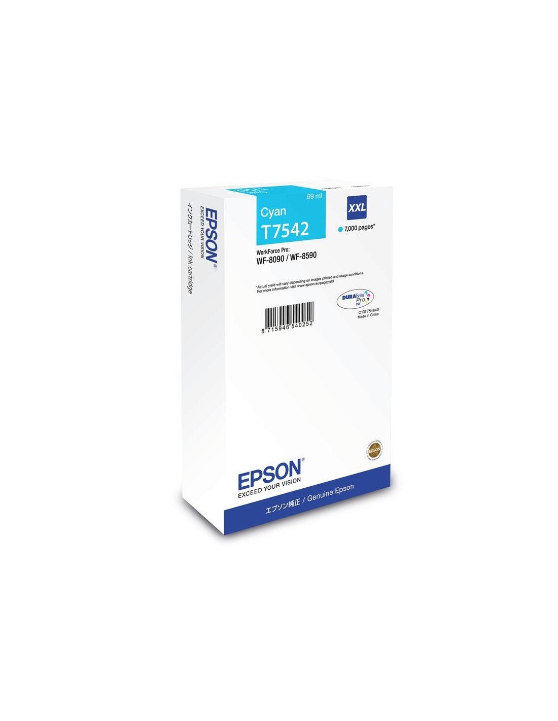 TINTA EPSON C13T754240 XXL CYAN T7542