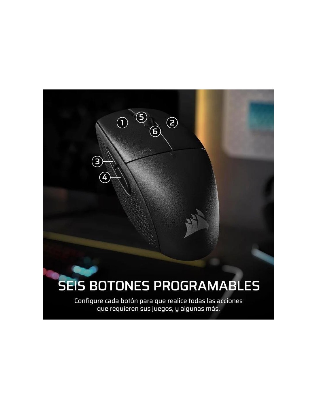 RATON GAMING CORSAIR M55 SLIPSTREAM WIRELESS BLACK