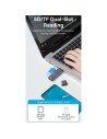 LECTOR DE TARJETAS EXTERNO VENTION USB-A 3.0/USB-C MICROSD/TF DUAL DRIVE