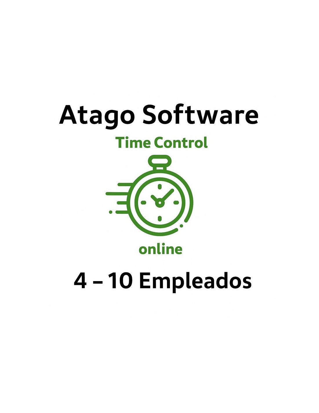 TIME CONTROL DE PRESENCIA ATAGO EN LA NUBE 4-10 EMPLEADOS ( ANUAL )