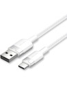 CABLE VENTION USB-A 2.0 - USB-C 3A 2M ALUMINIO WHITE