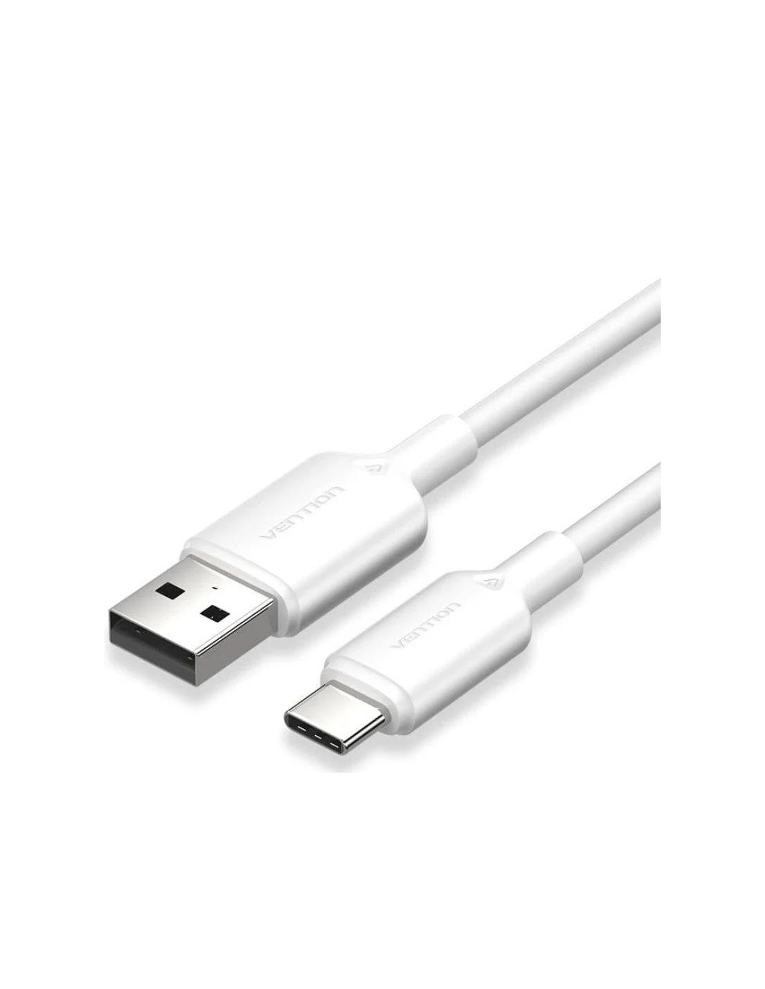CABLE USB 2.0 VENTION TIPO USB-C/M-A/M LED 480MBPS 2M WHITE