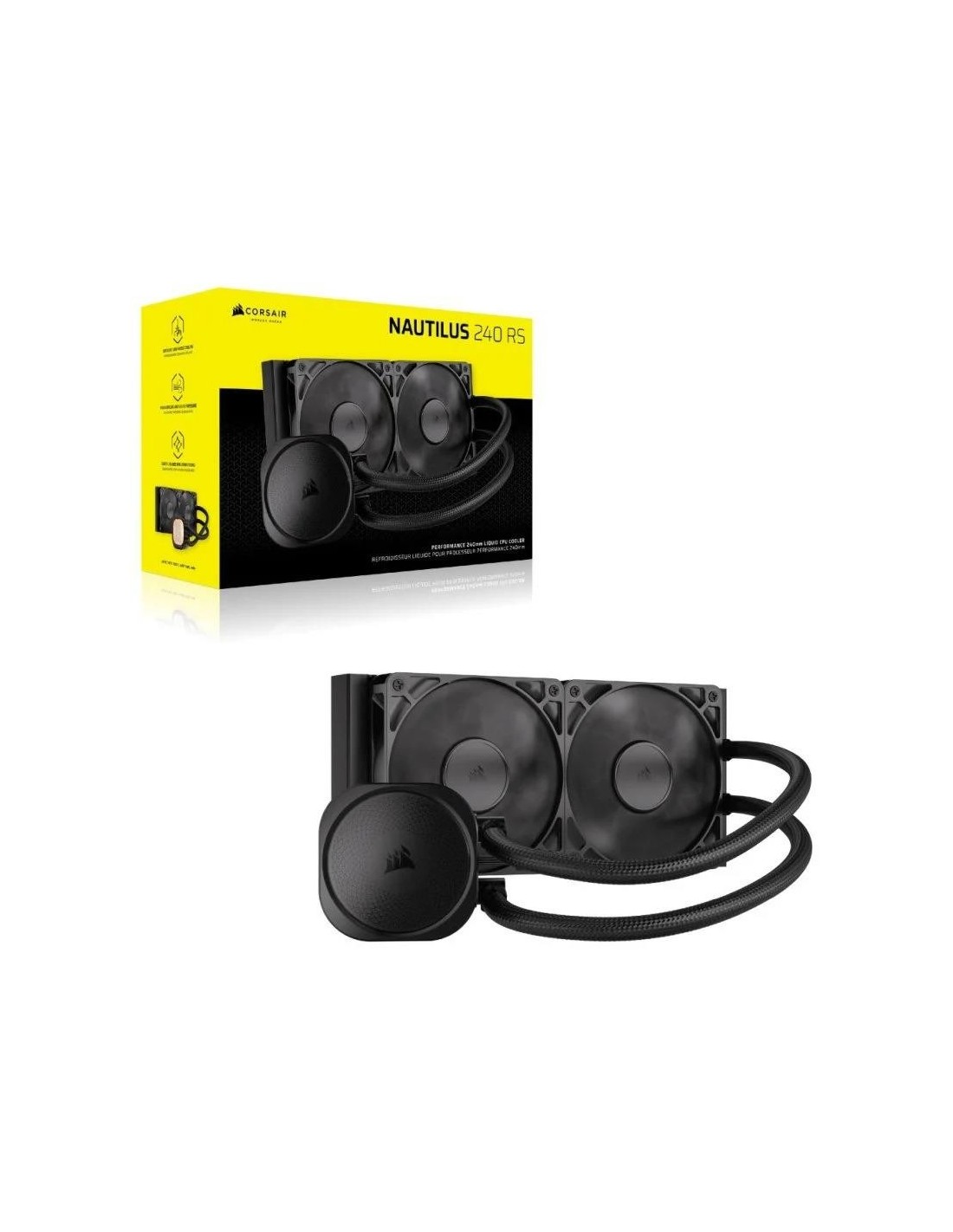 REFRIGERACION LIQUIDA CPU CORSAIR NAUTILUS 240MM BLACK