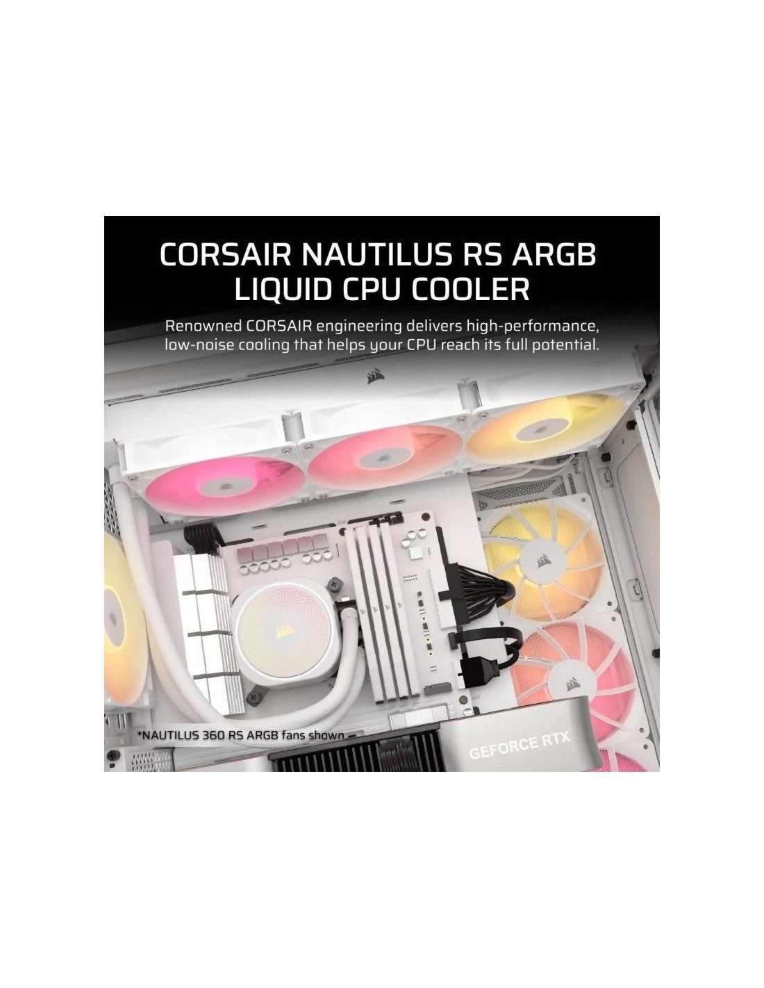 REFRIGERACION LIQUIDA CPU CORSAIR NAUTILUS 240MM ARGB WHITE