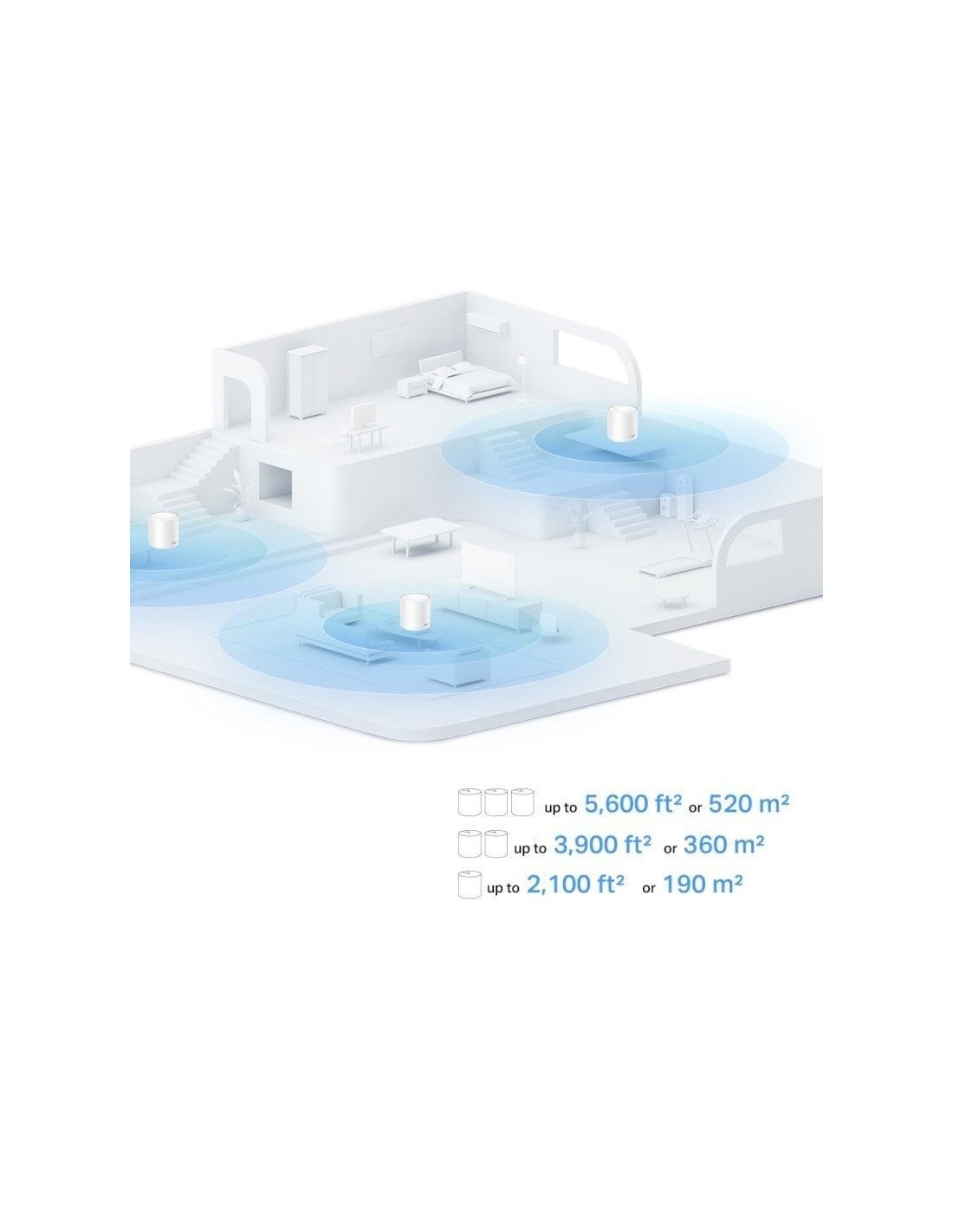 WIRELESS REPEATER TP-LINK AX1500 HOME MESH PACK 2 DECO X10