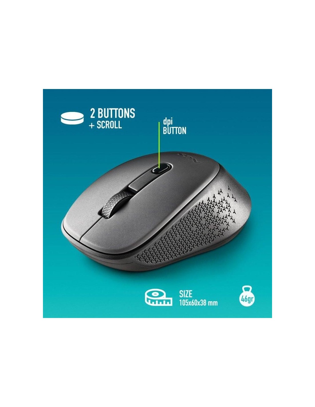 RATON NGS DEW GRAY WIRELESS SILENT GREY