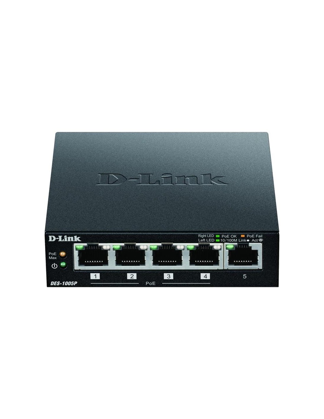 SWITCH D-LINK GIGABIT 5 PUERTOS DGS-1005P/E POE