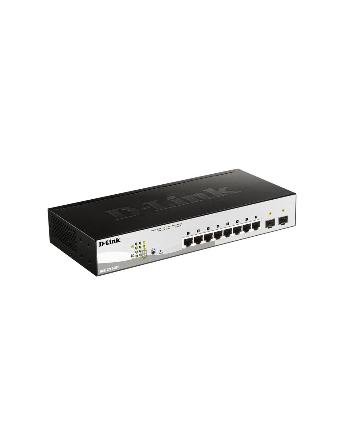 SWITCH D-LINK GIGABIT 8 PUERTOS DGS-1210-08P POE UPLINK