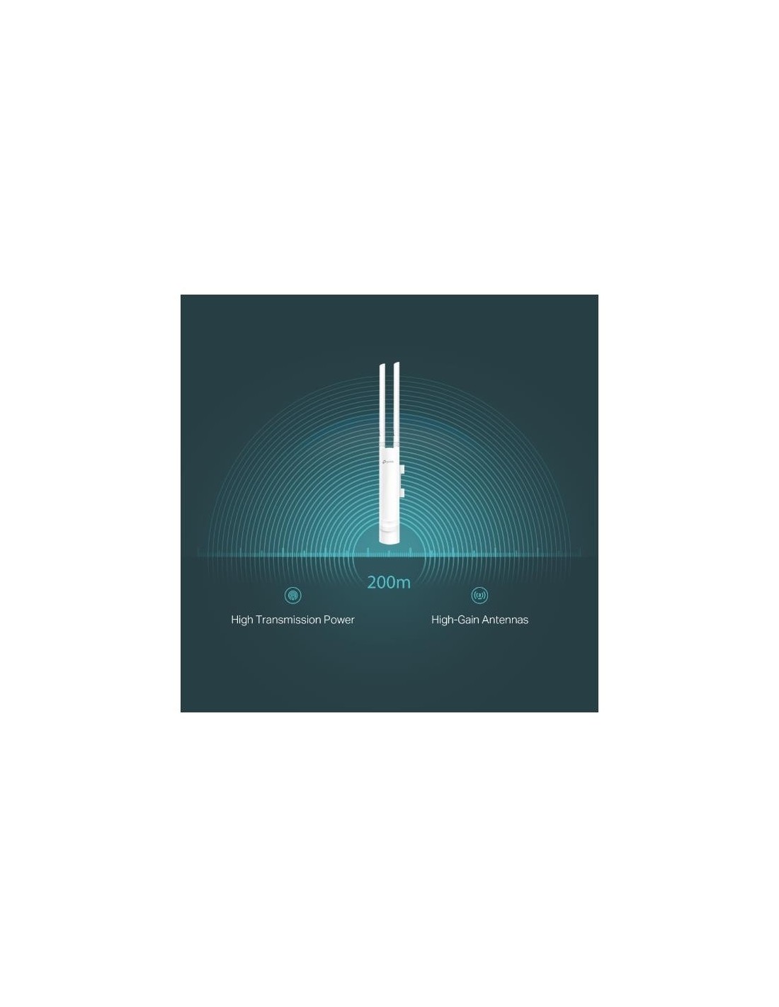 ACCESS POINT TP-LINK OMADA EAP110 WIFI N300 EXTERIOR POE