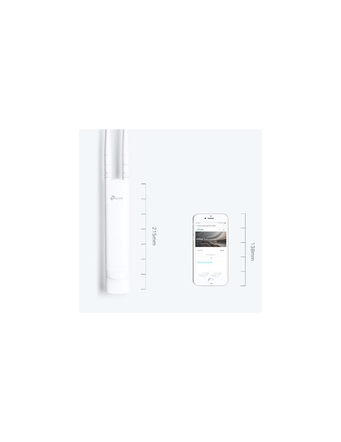 ACCESS POINT TP-LINK OMADA EAP110 WIFI N300 EXTERIOR POE