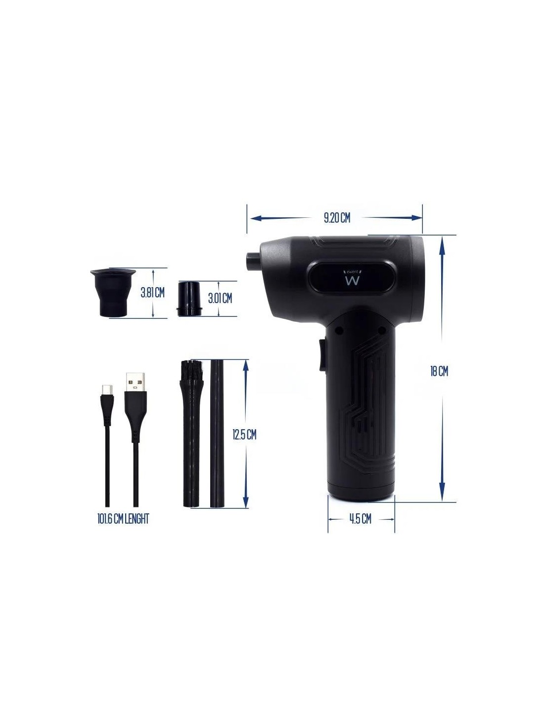 PISTOLA AIRE ELECTRICO LIMPIAPOLVO EWENT