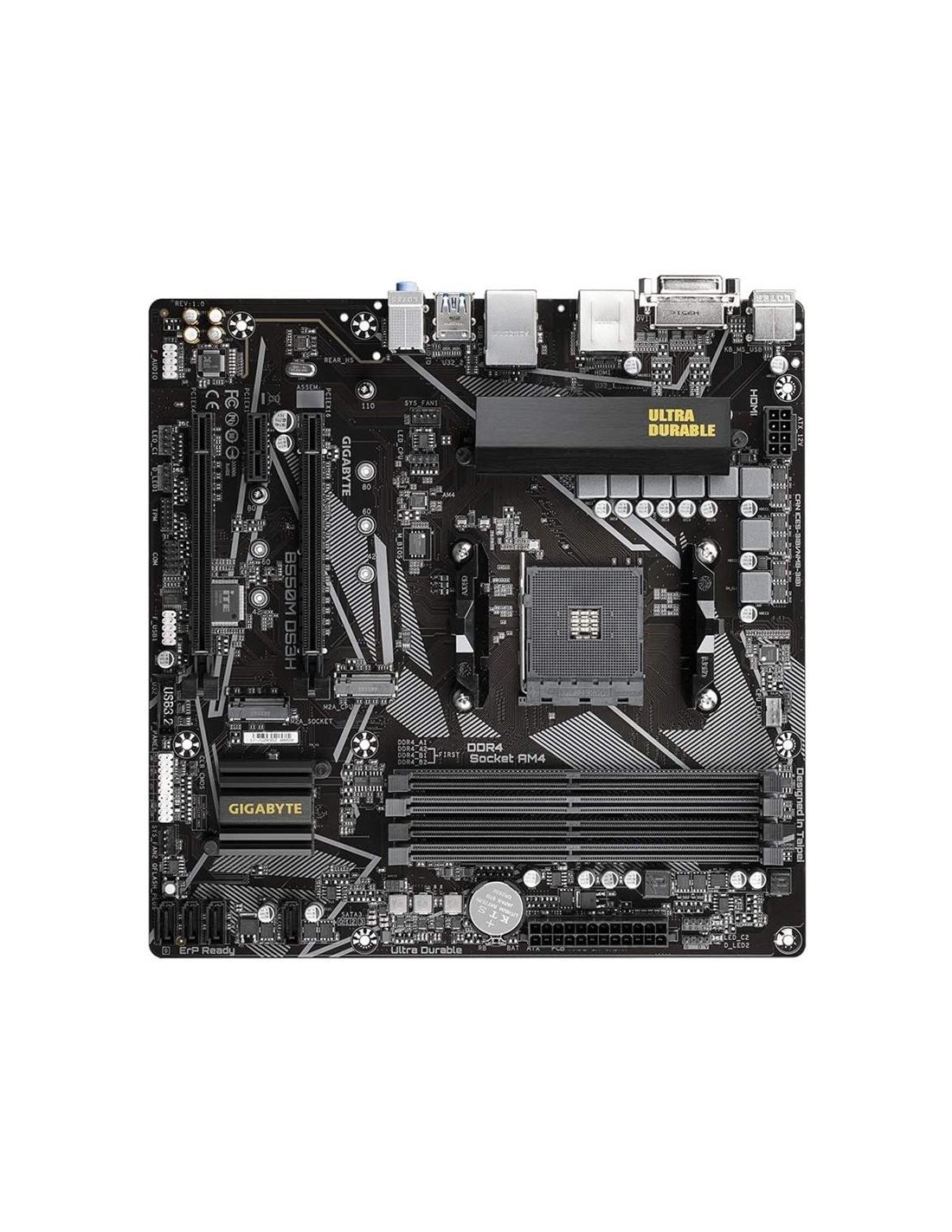 PLACA BASE GIGABYTE GA-B550M-DS3H AMD HDMI + DVI